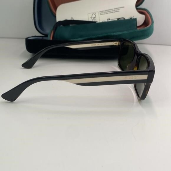 New Authentic Gucci GG0340S 003 56 GG0340 Men's Sunglasses - Picture 7 of 11